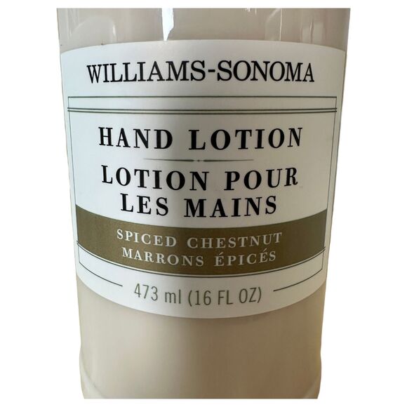 Williams-Sonoma Spiced Chestnut Hand Lotion Lotion Pour 473 ml 16 oz 95% - Picture 3 of 4